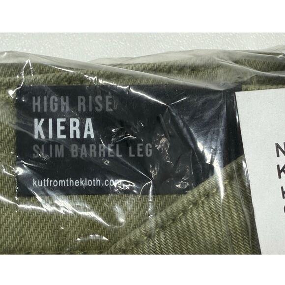 KUT from the Kloth Jeans Kiera High Waist Slim Barrel Cargo NWT size 00 Cotton - Picture 7 of 15